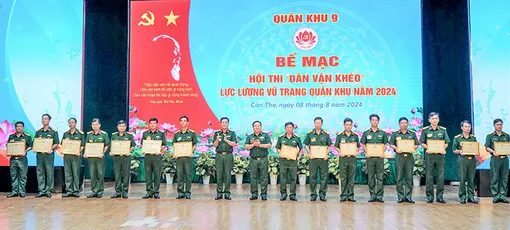 Bế mạc Hội thi Dân vận khéo lực lượng vũ trang Quân khu 9