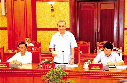 Tổng Bí thư, Chủ tịch nước Tô Lâm chủ trì cuộc họp Thường trực Tiểu ban Văn kiện Ðại hội XIV của Ðảng