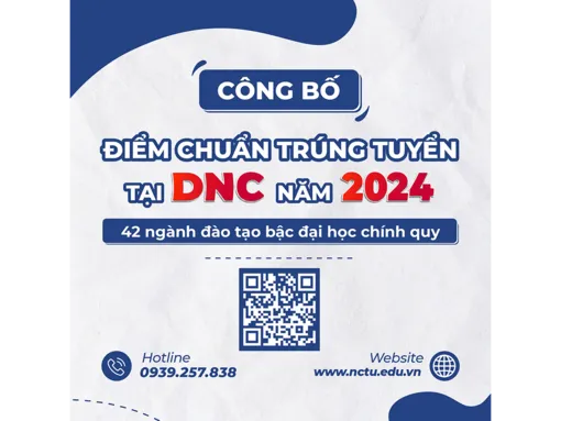 Trường Đại học Nam Cần Thơ công bố điểm chuẩn trúng tuyển năm 2024