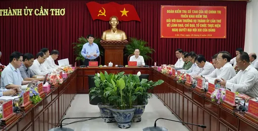 Thường trực Ban Bí thư làm việc với Ban Thường vụ Thành ủy Cần Thơ