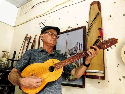 Bộ nhạc cụ gỗ dừa kỷ lục ở miền Tây