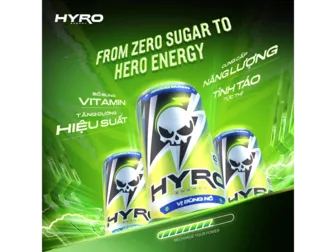 HYRO Energy: Nước tăng lực không bổ sung đường đầu tiên tại Việt Nam