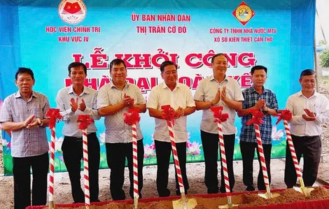 Khởi công 2 căn nhà Đại đoàn kết cho hộ dân tộc Khmer