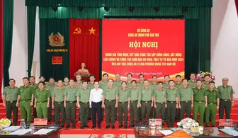 Thứ trưởng Trần Quốc Tỏ chủ trì hội nghị với công an 13 địa phương vùng Tây Nam Bộ