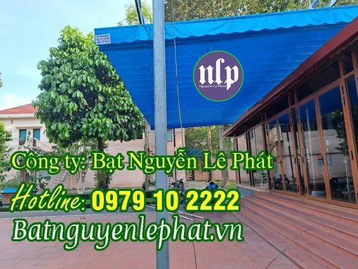Bạt Nguyễn Lê Phát - Đơn vị chuyên thi công, lắp bạt kéo che nắng mưa ngoài trời giá rẻ