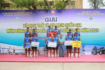 Bế mạc Giải vô địch quốc gia môn Bóng chuyền bãi biển 2x2 đồng đội năm 2024