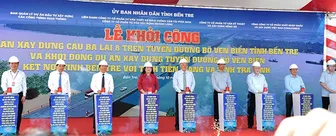 Khởi công cầu Ba Lai 8 và xây dựng tuyến đường bộ ven biển