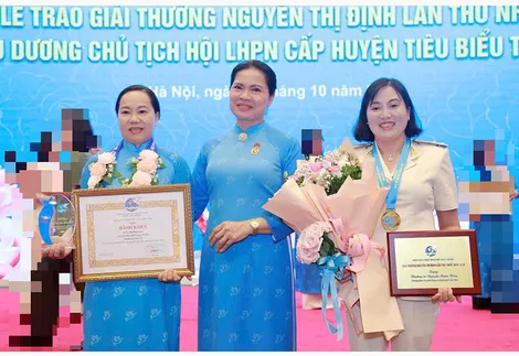 Cần Thơ có 2 cán bộ Hội LHPN được nhận Giải thưởng Nguyễn Thị Định và tuyên dương Chủ tịch Hội LHPN cấp huyện tiêu biểu toàn quốc