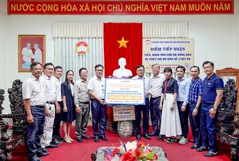 Vận động tiền và hàng hóa tổng trị giá hơn 37 tỉ đồng ủng hộ đồng bào bị thiệt hại do bão số 3