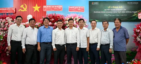 Bảo hiểm Agribank Cần Thơ công bố quyết định thành lập Phòng Kinh doanh Khu vực Bắc Đồng Tháp tại huyện Tam Nông