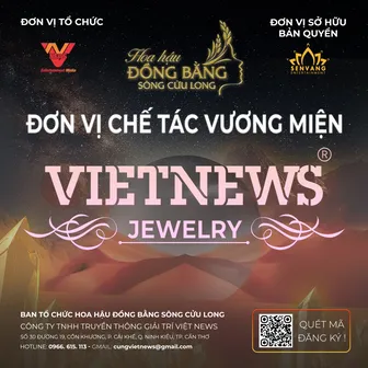 Vietnews Jewelry nhà tài trợ chế tác Vương miện Hoa hậu Đồng bằng sông Cửu Long