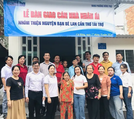 Báo Cần Thơ bàn giao Căn nhà nhân ái cho gia đình ông Đinh Văn Thanh