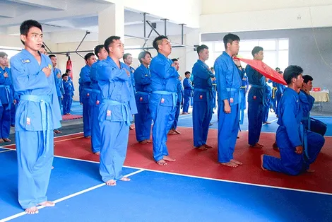 97 võ sinh Vovinam tham gia thi thăng 4 cấp đai