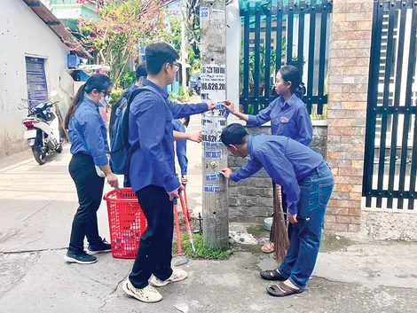 Đoàn viên, thanh niên tham gia xây dựng đô thị văn minh