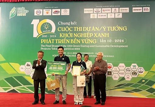 16 dự án xuất sắc đạt giải Cuộc thi “Khởi nghiệp Xanh – Phát triển bền vững” lần thứ 10 năm 2024