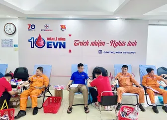 Nhiệt điện Cần Thơ hưởng ứng Tuần lễ Hồng EVN lần X