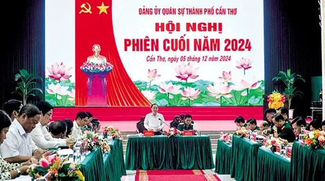 Ðảng ủy Quân sự TP Cần Thơ tổ chức hội nghị phiên cuối năm 2024