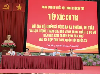 Đại biểu Quốc hội đơn vị TP Cần Thơ tiếp xúc cử tri