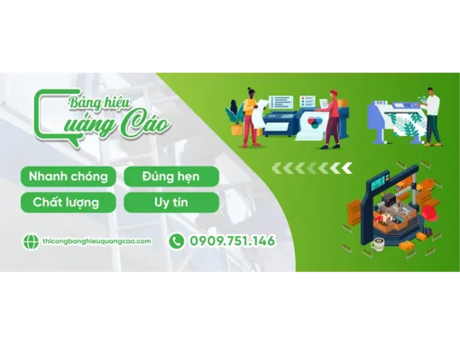 Công ty Thi Công Bảng Hiệu Quảng Cáo - Địa chỉ làm bảng hiệu giá rẻ tại HCM