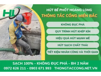 Hút bể phốt Hoàng Long - công ty thông tắc cống uy tín tại Hà Nội