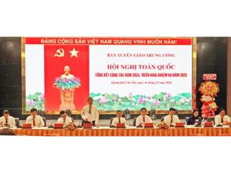 Hội nghị toàn quốc tổng kết công tác Tuyên giáo năm 2024, triển khai nhiệm vụ năm 2025