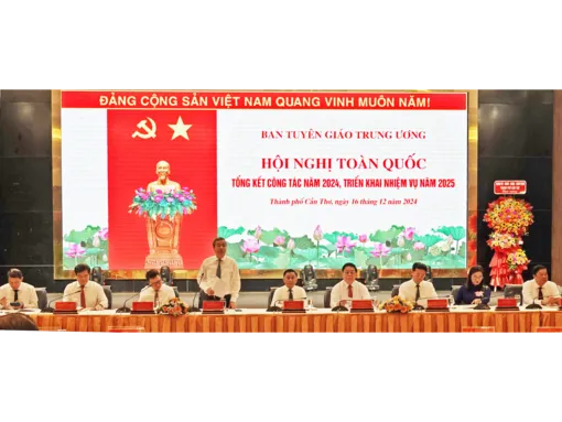 Hội nghị toàn quốc tổng kết công tác Tuyên giáo năm 2024, triển khai nhiệm vụ năm 2025