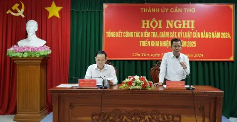 Cấp ủy và ủy ban kiểm tra
các cấp tập trung kiểm tra, giám sát việc tổ chức đại hội đảng bộ các cấp