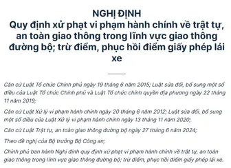 Các lỗi vi phạm giao thông được tăng mức xử phạt gấp nhiều lần từ năm 2025