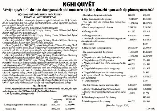 NGHỊ QUYẾT <br> Về việc quyết định dự toán thu ngân sách nhà nước trên địa bàn, thu, chi ngân sách địa phương năm 2025
