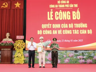 Trung tá Đinh Tùng An được điều động, bổ nhiệm làm Phó giám đốc Công an TP Cần Thơ