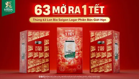 Giải mã thiết kế đặc biệt của Thùng Bia Saigon Lager phiên bản giới hạn dịp Tết? Có gì “hot” mà hàng loạt cầu thủ Việt tin dùng