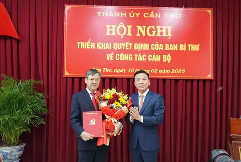 Đồng chí Trương Cảnh Tuyên giữ chức Phó Bí thư Thành ủy Cần Thơ