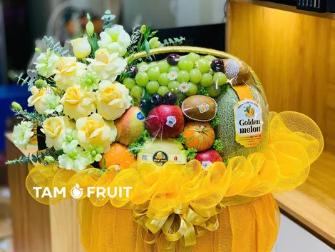 Giỏ Hoa Quả Tam Fruit – Quà Biếu Sang Trọng, Đẳng Cấp