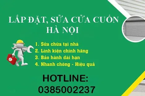 Bảng giá lắp đặt sửa cửa cuốn Hà Nội 24H giá rẻ