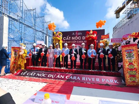 Cara Group tổ chức lễ cất nóc dự án chung cư Cara River Park