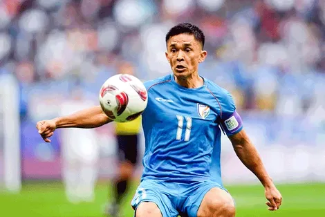 Huyền thoại bóng đá Ấn Ðộ Sunil Chhetri trở lại đội tuyển quốc gia