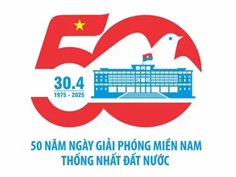 Ý nghĩa biểu trưng tuyên truyền Kỷ niệm 50 năm Ngày Giải phóng miền Nam, thống nhất đất nước