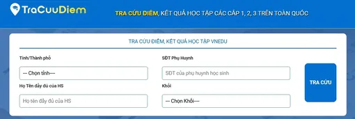 Giáo viên, học sinh và phụ huynh có thể tra cứu điểm dễ dàng với TraCuuDiem.org