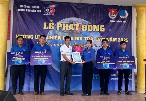 Cần Thơ triển khai sôi nổi các hoạt động hưởng ứng “Giờ trái đất” năm 2025