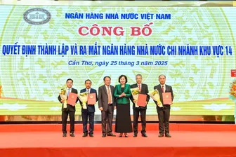 Công bố quyết định thành lập và ra mắt Ngân hàng Nhà nước Chi nhánh Khu vực 14