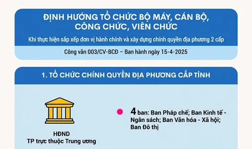 Định hướng một số nhiệm vụ sắp xếp tổ chức bộ máy