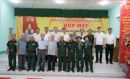 Họp mặt cựu chiến binh Tiểu đoàn Tây Đô anh hùng