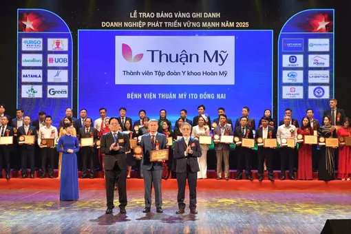Bệnh viện Thuận Mỹ ITO Đồng Nai, thành viên Tập đoàn y khoa Hoàn Mỹ nhận giải thưởng Doanh nghiệp phát triển vững mạnh 2025