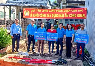 Khởi công xây dựng Mái ấm Công đoàn