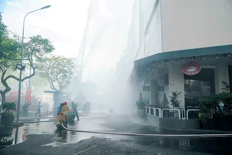Thực tập phương án chữa cháy và cứu nạn, cứu hộ tại Trung tâm Thương mại Sense City Cần Thơ