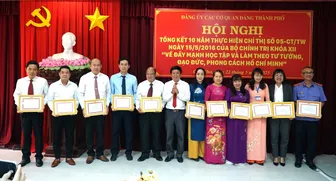 Đảng bộ các cơ quan Đảng thành phố tổng kết 10 năm thực hiện Chỉ thị 05