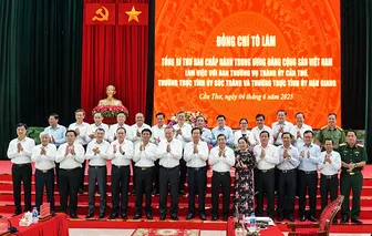 Toàn văn bài phát biểu của Tổng Bí thư Tô Lâm tại buổi làm việc với Ban Thường vụ Thành ủy Cần Thơ, Thường trực Tỉnh ủy Hậu Giang và Thường trực Tỉnh ủy Sóc Trăng