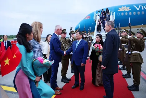 Thủ tướng Phạm Minh Chính bắt đầu thăm chính thức Cộng hòa Estonia