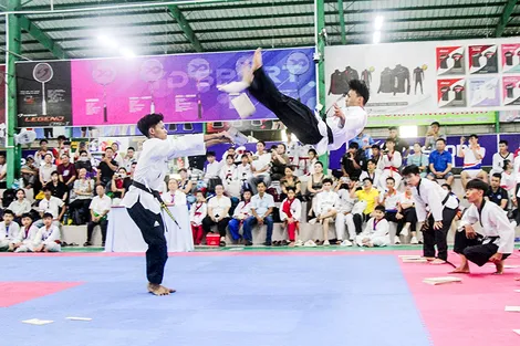 Gần 400 vận động viên tranh tài Giải vô địch Taekwondo CTTF mở rộng 2025