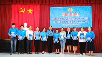 Giải thể 59 công đoàn cơ sở, chuyển giao 54 công đoàn cơ sở và nghiệp đoàn về LĐLĐ TP Cần Thơ